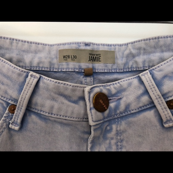 Topshop Moto Jaime Light Wash Skinny Jeans - Picture 7 of 8